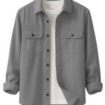 Men??s Stylish Cotton Blend Casual Shirt || Full Sleeve Button-Down Shirt with Dual Flap Pockets