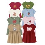 Kids Knitted Cotton Frock for Girls (1?C6 Years) | Soft & Stylish Printed Dress | Pack of 3 Combo
