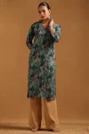 Teal Rayon Ethnic Motif Kurta With Mirror Work ? Fresh Pick 2 bought this week.
