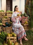 Erohi Lawn Off White Long Kaftan Co-ord Set