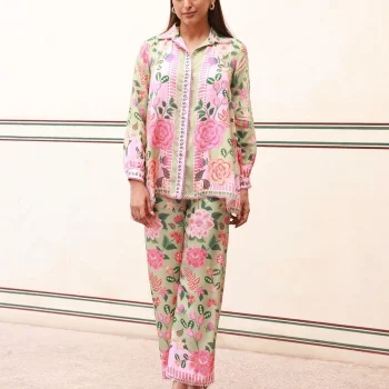 Raisa Lawn Printed Green Co-ord Set