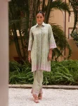 Neris Supima Cotton Printed Green Co-ord Set
