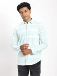 Men's Striped Full Sleeves Cotton Shirt
