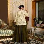 Mehendi-Color-Skirt-n-Blouse-with-Beige-work-cape-Cape-Set-Ananya-SCL_8719-1.webp
