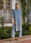 Moor Denim Long Shirt Co-ord Set